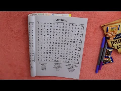 Wordsearch Fro Calming ASMR Caramel Candies Eating Sounds