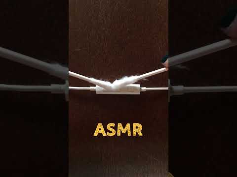 ASMR cotton swab in the microphone #asmr #asmrshorts #shorts #foryou