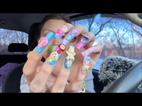 asmr/ XXL clackity nails, jewelry sounds, and yapping 💅🏼 