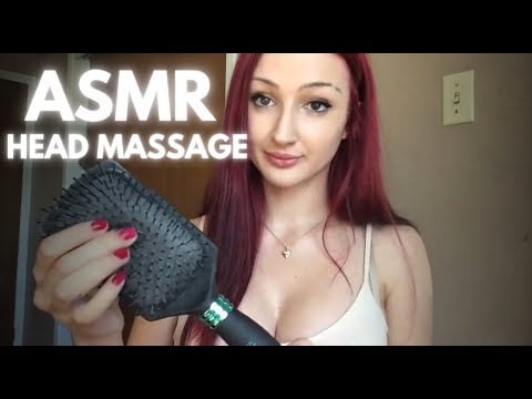 ASMR Relaxing Head Massage and Brushing!!