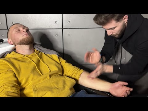 💈ASMR BARBER | Sound Massage for Instant Sleep 💆‍♂️🤤 Head and hand massage