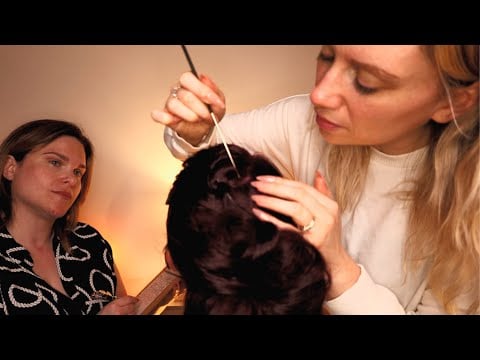 ASMR Real Person Perfectionist Hairstyling | Assessing & Fixing Prom Hair