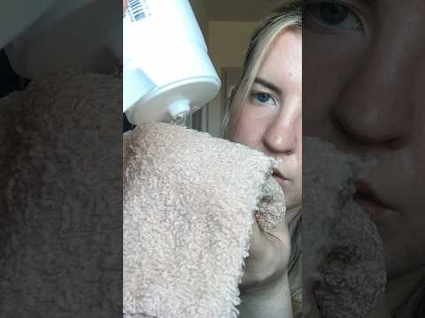 Skincare ASMR Wiping your face #asmr #asmrshorts #personalattention