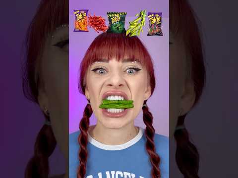 ASMR Emoji Takis Eating Challenge #mukbang #challenge