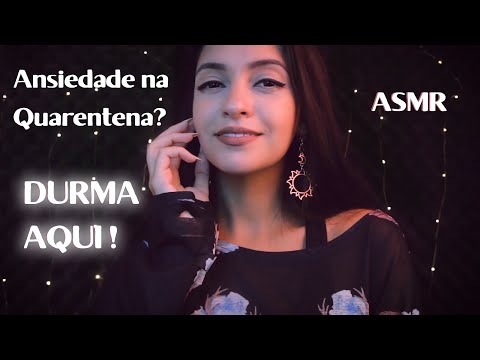 ASMR Alívio de Ansiedade ☆ Te Colocando pra Dormir: Massagem, Cabelo, Meditação Guiada | ASMR BR