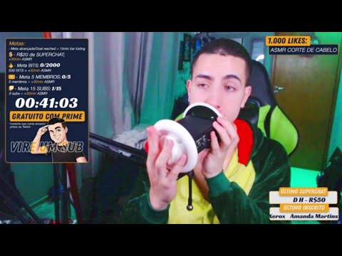 🔴 ASMR AO VIVO - SEXTOU DORMINDO NA LIVE