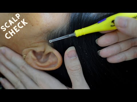 ASMR Scalp Check / Ear Check Relaxing For Seep / No Talking