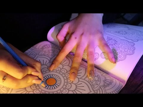 ASMR pintando mandalas para que te relajes 💤 *sin hablar*