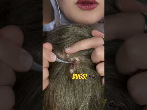 Lice & bugs Check #asmr #satisfying #asmrmassage #relax #satisfyling #relaxing #shorts
