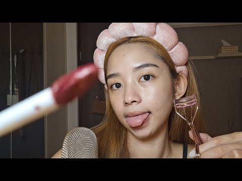 ASMR make up spit painting 💄💦😋