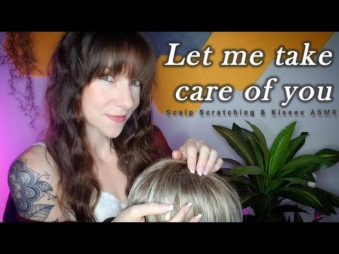 ASMR Scalp Scratching & Kisses for Stress Relief 😌💖💤 | Whispered Personal Attention