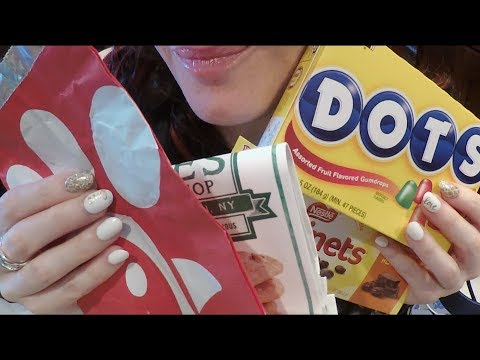 ASMR Gum Chewing & Going Through Empties 6