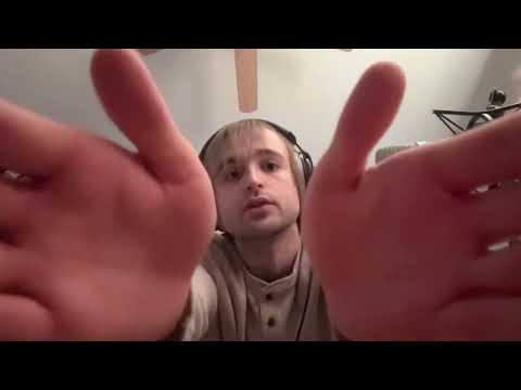 ASMR weird mouth sounds w/ hand movements + ⚠️LIGHT WARNING⚠️