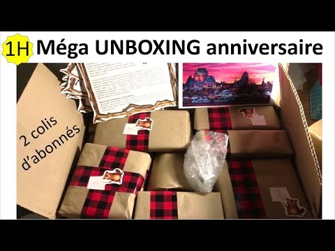 1H MEGA UNBOXING ANNIVERSAIRE : colis de mes abonnés