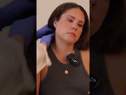 Sleep Inducing ASMR scalp check on my BFF (she barely could keep her eyes open) #asmr #shorts