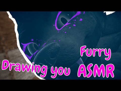 FURRY ASMR | Cuddling and drawing you