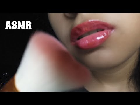 asmr caseiro sons de boca, trigger, tapping e Pincel na tela "você vai dormir em menos de 5 minutos"