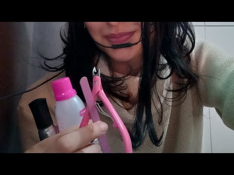 ASMR| AMIGA,POSSO FAZER SUA UNHA? (voz suave) ASMR caseiro. #asmr