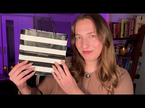 ASMR Sephora Haul 🛍️ w/ lots of tapping & scratching 😌