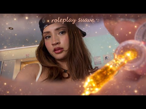 ASMR Súper SUAVE ❤️ ROLEPLAY TE MIMO  tus OJITOS 👁️💧 (REALISTA) EL MEJOR TRIGGER VISUAL 1000%