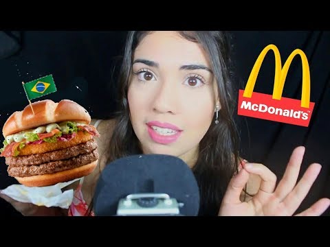 ASMR 🍔Comendo McBrasil - Sanduíche da Copa Mcdonalds 🍟Eating Sounds