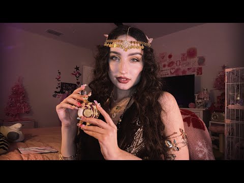 ASMR Oracle Reading, Fast Card Shuffling, Perfume Scratching, Book Tapping, Jewelry Sounds +