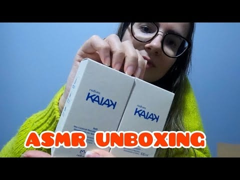ASMR UNBOXING (sons de embalagem, tapping, sons de liquido...) #asmr