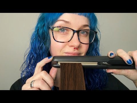 ASMR Andie Hart's Hairy Nose Salon [Doing Your Makeup & Styling Your LONG Nose Hairs] 👃