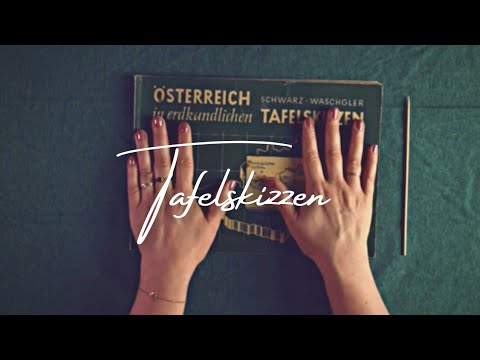 ASMR Dt: Tafelskizzen für den Unterricht aus den 1950ern (sanfte Stimme)