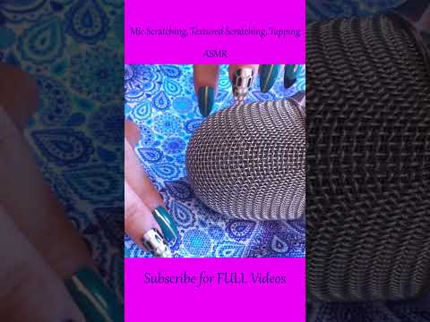 ASMR Mic Scratching, Textured Scratching, Tapping ❤️ #asmr #shorts