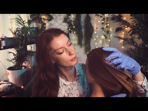 ASMR Nurse Scalp Exam & Lice Check 👩‍⚕️ Tingly Hair Brushing, Scalp Massage, Close Whispers