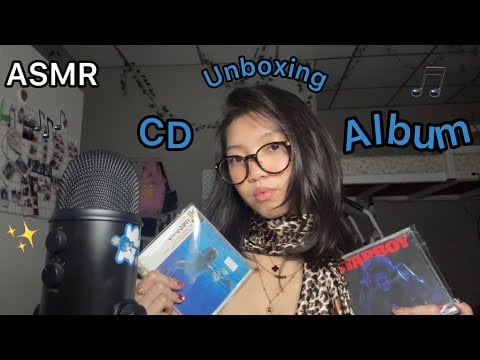 ASMR|Unboxing CD Album/whisper/soft spoken ￼✨￼