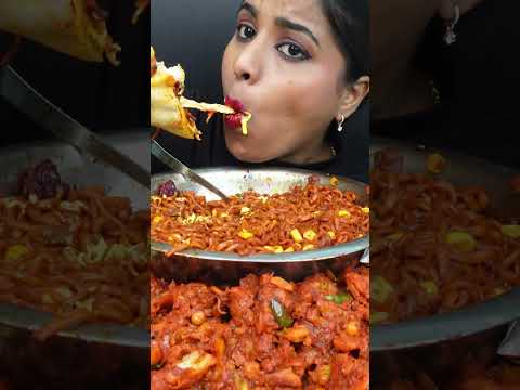 ASMR Eating Spicy Cheesy Chicken Tikka Pizza,Gulab Jamun,Noodles Street Food ASMR Eating Mukbang