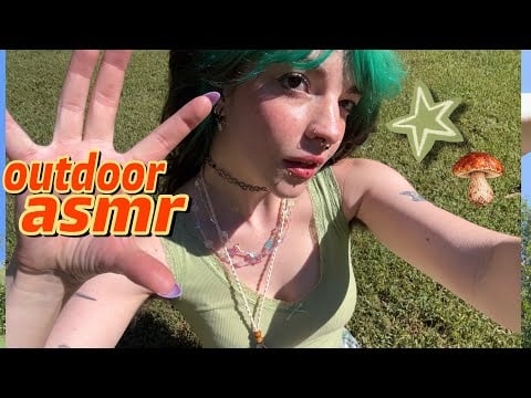 Outdoor ASMR 🧚🏻✨ Visuals, Background Tracing, Camera Tapping + NO MID ROLL ADS