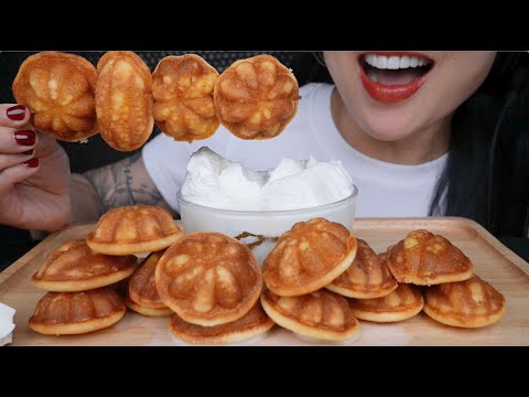 EGG CAKE SIMPLY DELICIOUS WITH MILK BUBBLE TEA (ASMR EATING SOUNDS) NO TALKING | SAS-ASMR