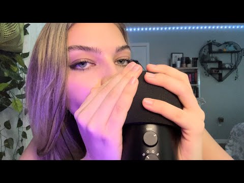 ASMR | Up-Close, Sensitive Whisper-Rambles, Clicky Inaudible Whispers, LOTS of mouth sounds, visuals