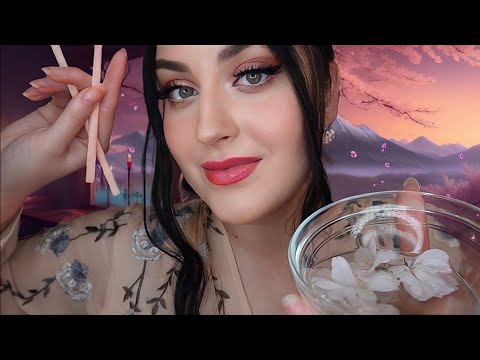 ASMR Japan Spa: Sakura Wellness Treatment | Massage, Facial 🌸 Personal Attention Roleplay deutsch