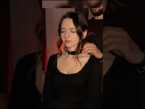 ASMR Velvet Choker Touch 🖤✨ Gentle & Relaxing  #asmr  #triggersforsleep #relax