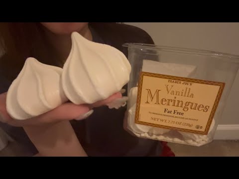 ASMR｜Vanilla Meringues Eating Sounds（No Talking）