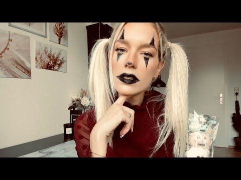 ASMR HALLOWEEN SPECIAL🎃🤡 we do a Glam Clown-Makeup, Suicide Squad?🤡Deutsch/German