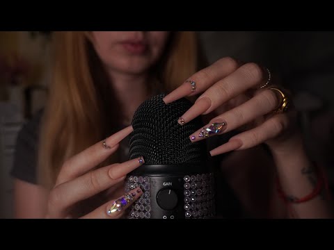 ASMR - Mic scratching | unhas no microfone blue yeti (no talking) 