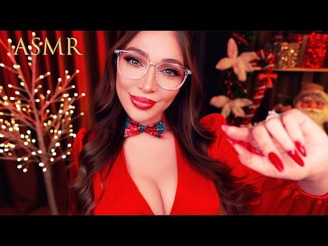 ASMR Fixing You Before Christmas 🎄 Personal Attention, Face Touching & Makeup, Water Globes