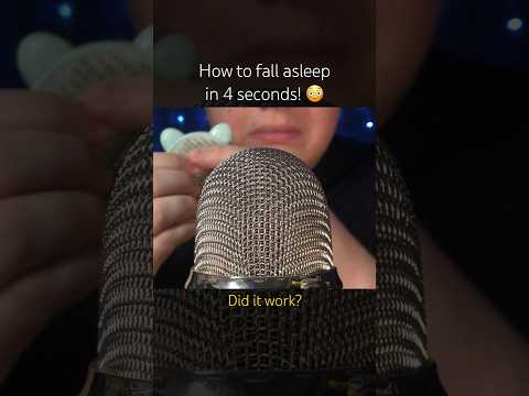How to fall asleep in 4 seconds! 😏 #asmr