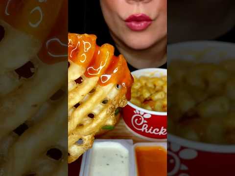 These are seriously the BEST fries! #asmr #food #chickfila #shorts