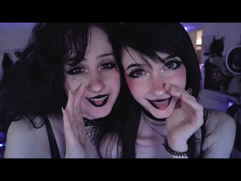 ASMR ☾ twin inaudible whisper for double the tingles 💜 w/​⁠​​⁠ @myrteya