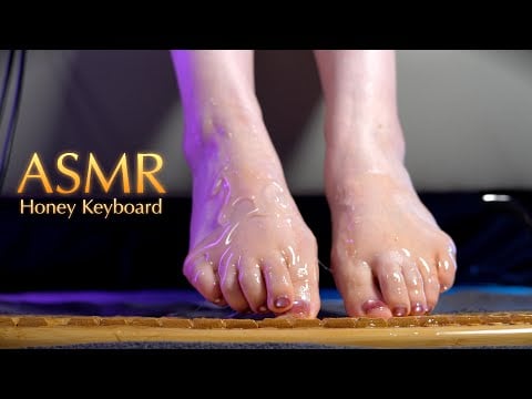 4K/1HR｜朝までぐっすり眠れる😴はちみつキーボードASMR🍯 ｜睡眠導入/作業用/No Talking/Triggers for sleep/Relaxation/tapping