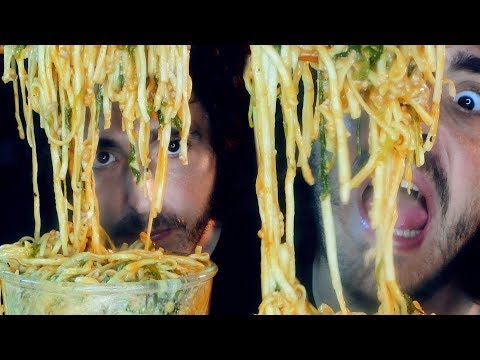 SPICY CHEESY NOODLES! (ASMR) MUKBANG 자막 字幕  ਉਪਸਿਰਲੇਖ | Nomnomsammieboy