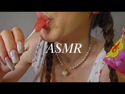 🍭Lollipop🍭 Licking and Mouth Sounds ASMR NO TALKING