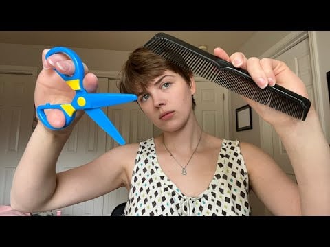 ASMR *Fake* Haircut Roleplay (soft spoken + experimental layered sounds)