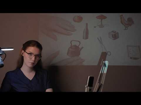 АСМР НЕЙРОПСИХОЛОГИЧЕСКИЙ АНАЛИЗ МОЗГА с проектором / ASMR CRANIAL NERVE EXAM